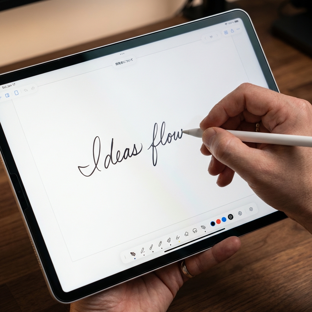 書き心地、
紙そのもの。